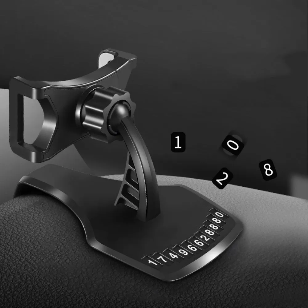 3 in 1 Car GPS Smartphone Holder: Dashboard / Visor Clamp   AC Grid Clip for Huawei P Smart - Black