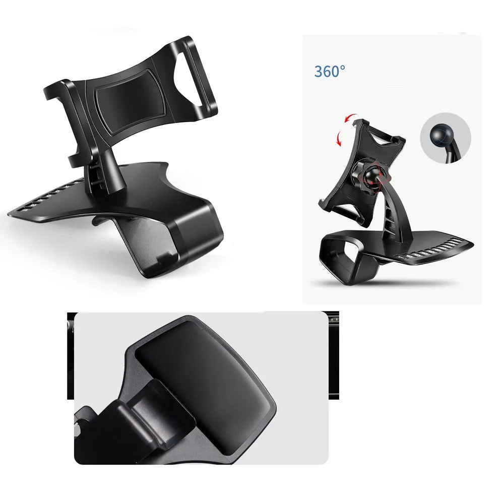 3 in 1 Car GPS Smartphone Holder: Dashboard / Visor Clamp   AC Grid Clip for Huawei P Smart - Black
