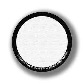 3" x 3" Blank Canvas Circle EcoStiks Patches - Bulk