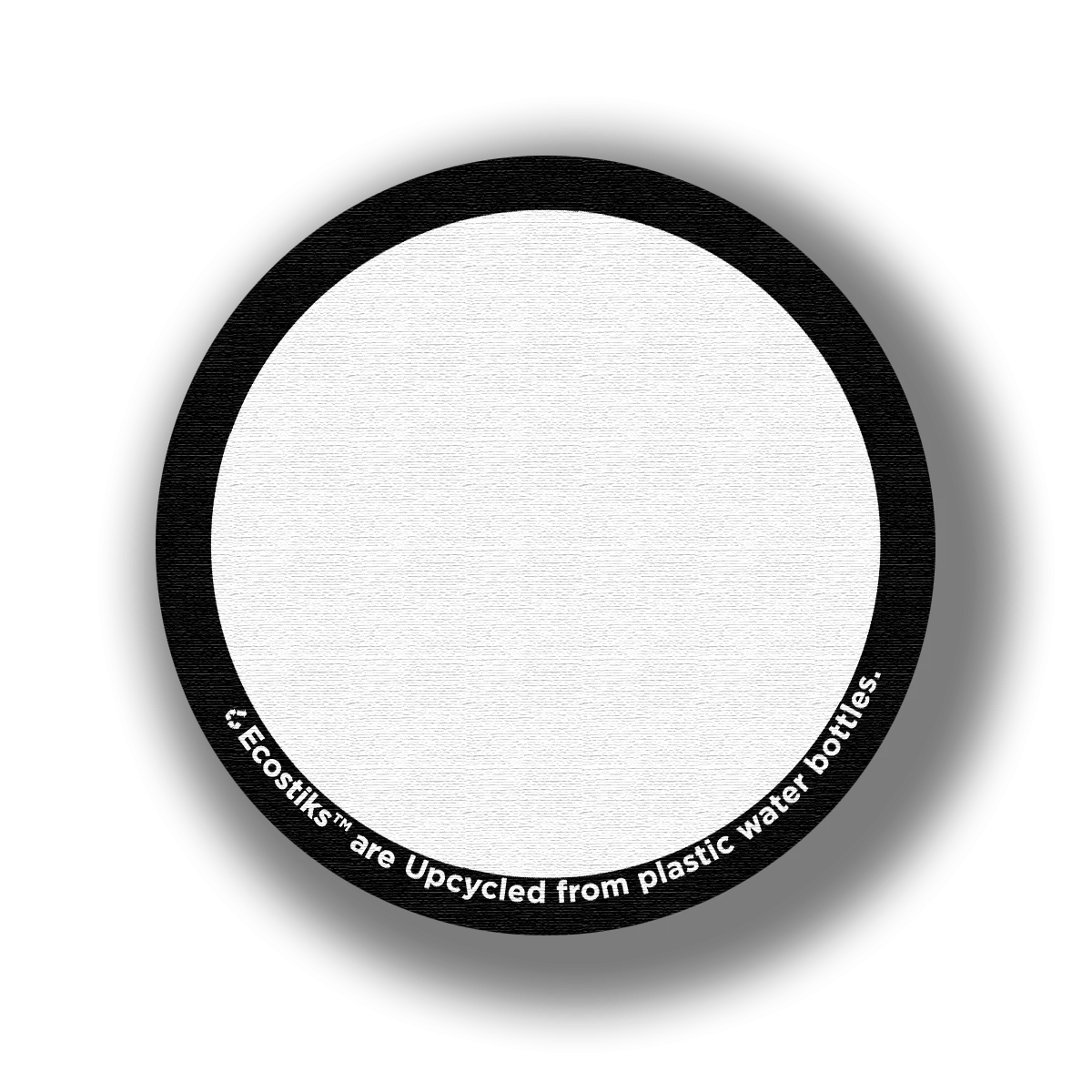 3" x 3" Blank Canvas Circle EcoStiks Patches - Bulk
