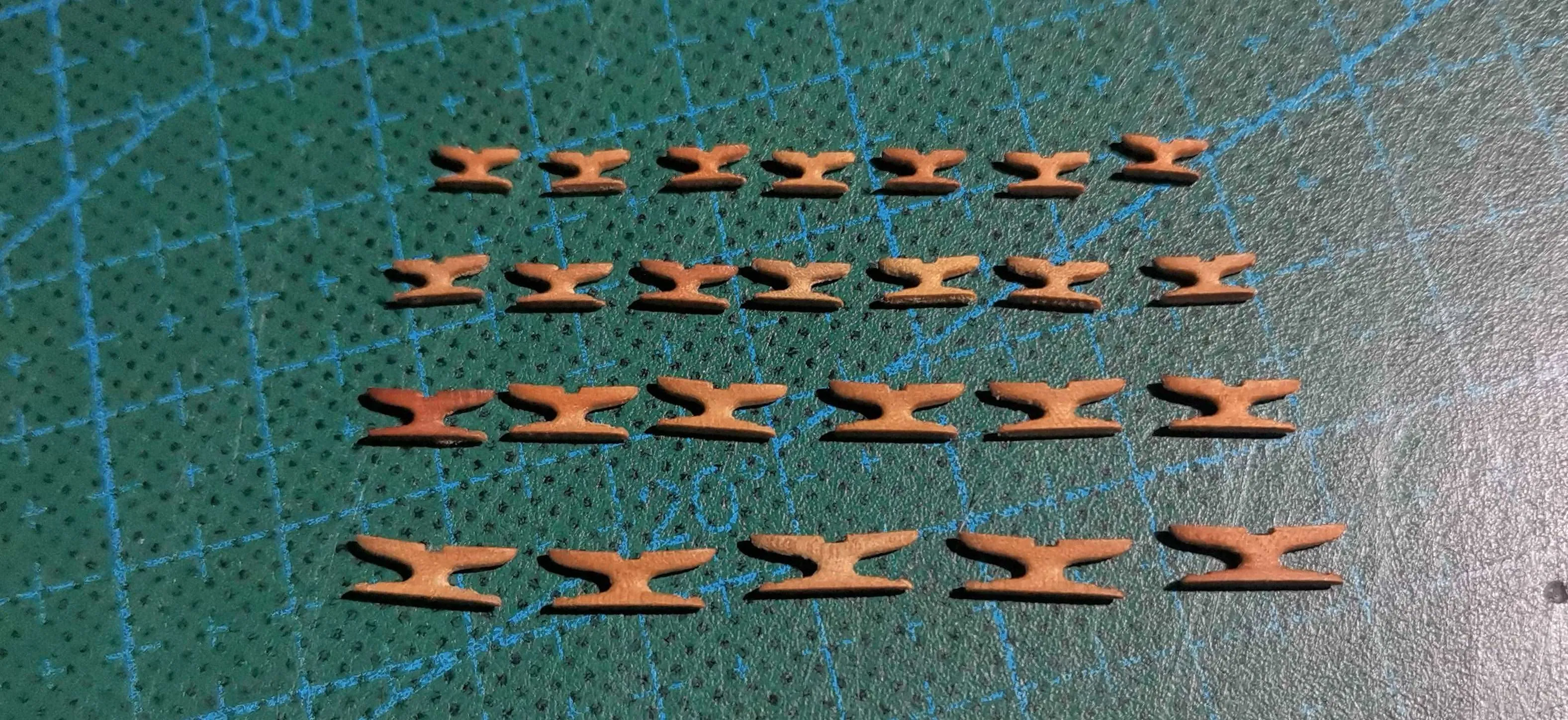 9mm Pearwood Shroud Cleats 12/bag