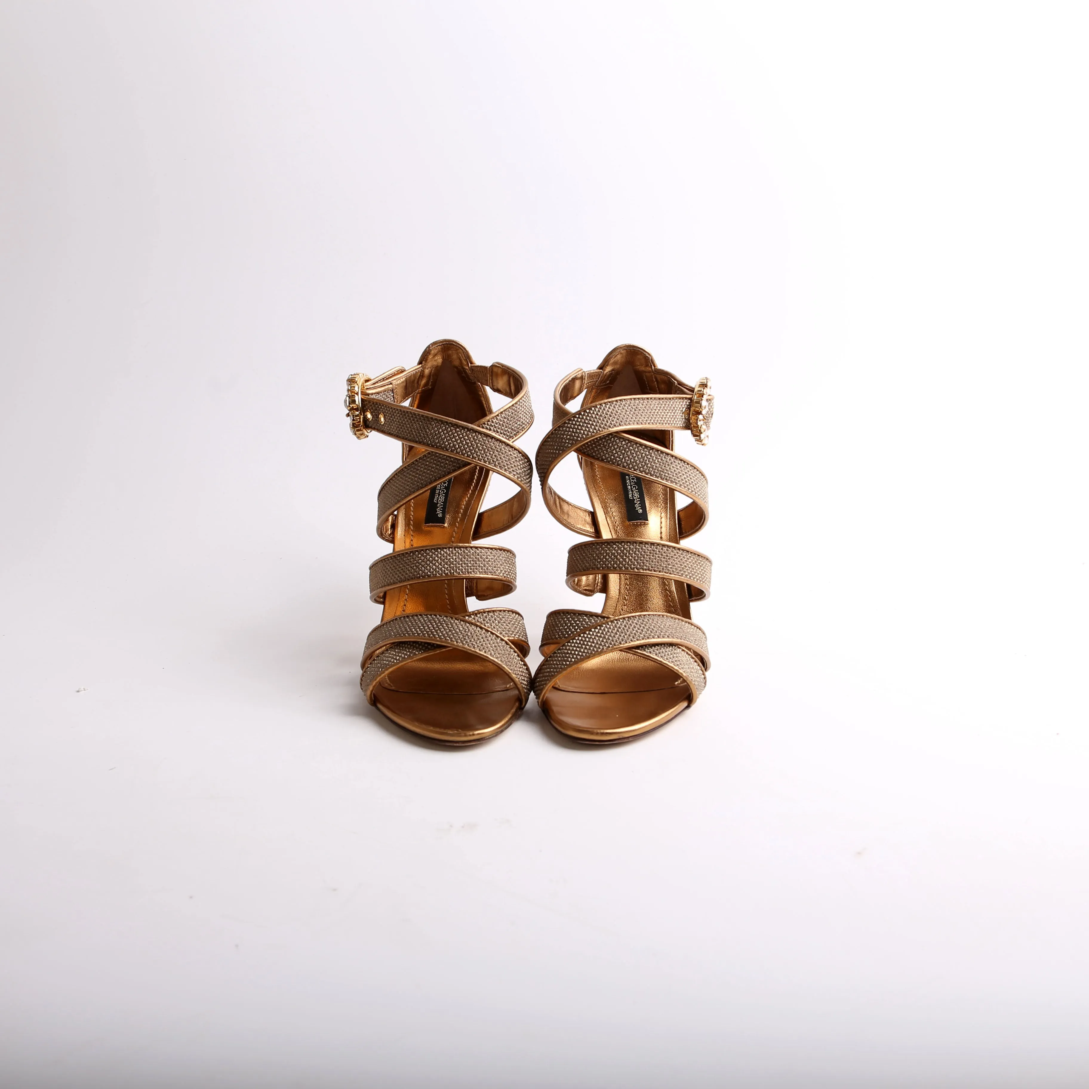 Bronze Sandal Heels Size 37.5