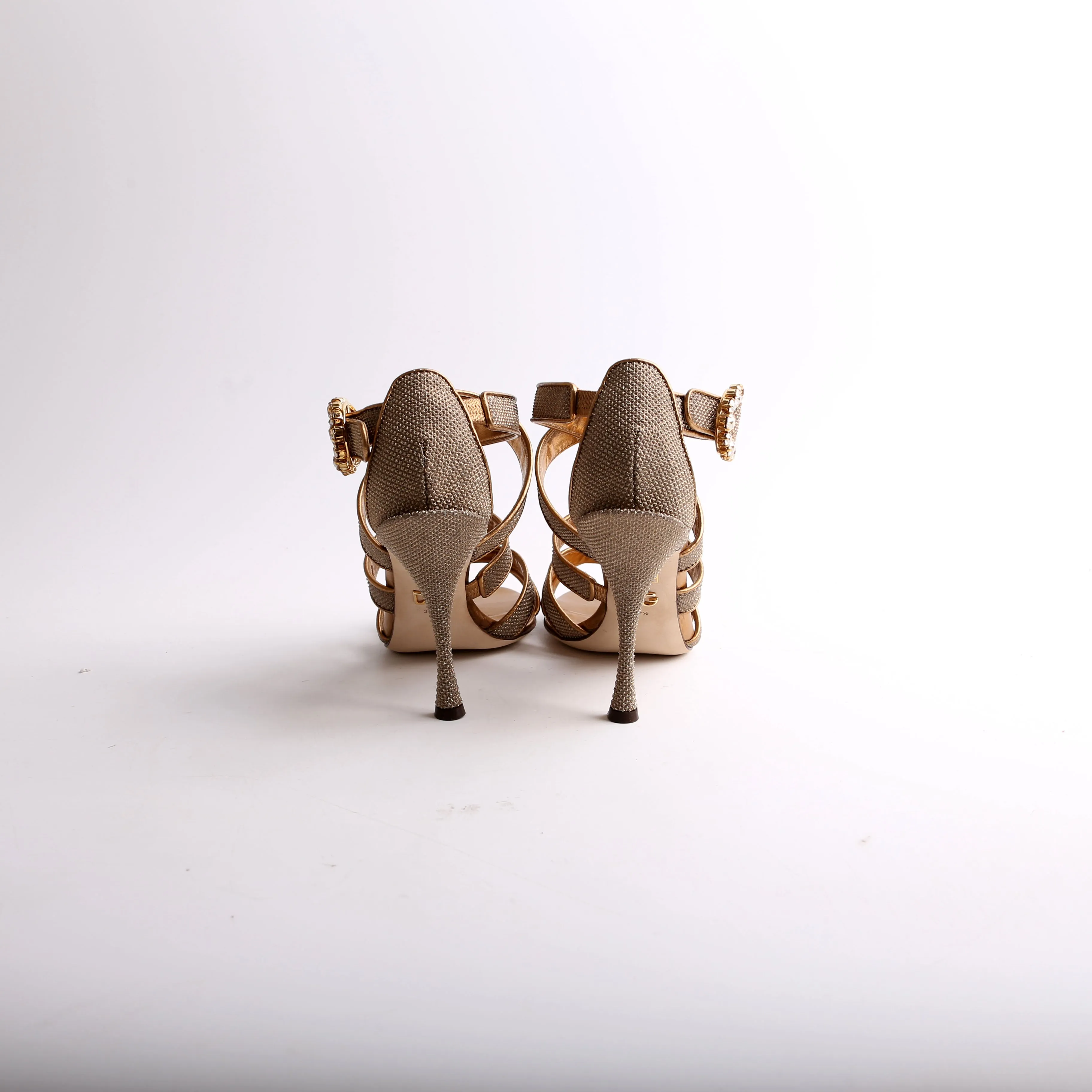 Bronze Sandal Heels Size 37.5