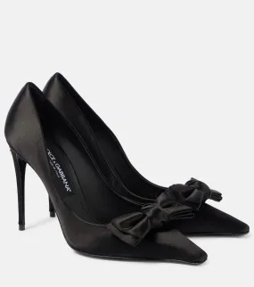 Dolce&Gabbana Bow-detail satin pumps