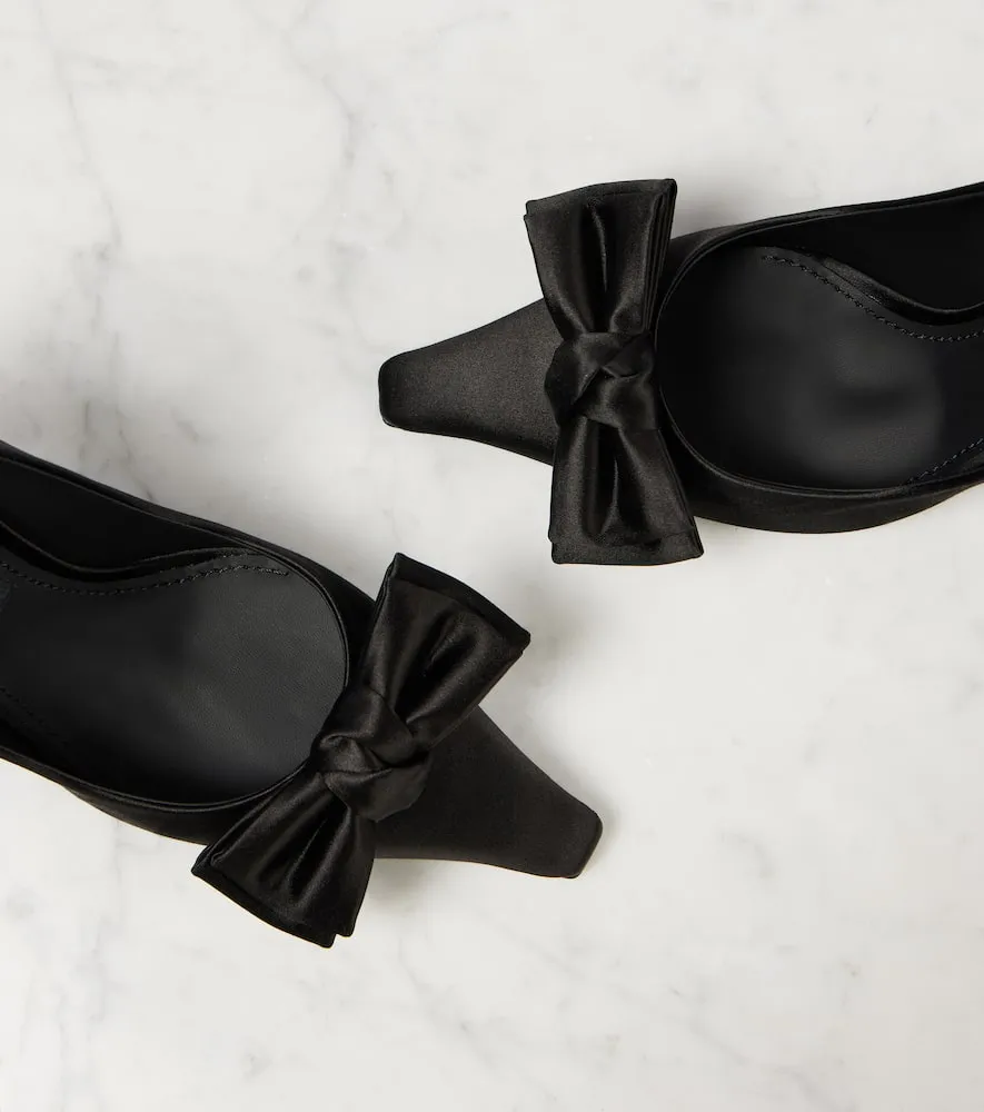Dolce&Gabbana Bow-detail satin pumps