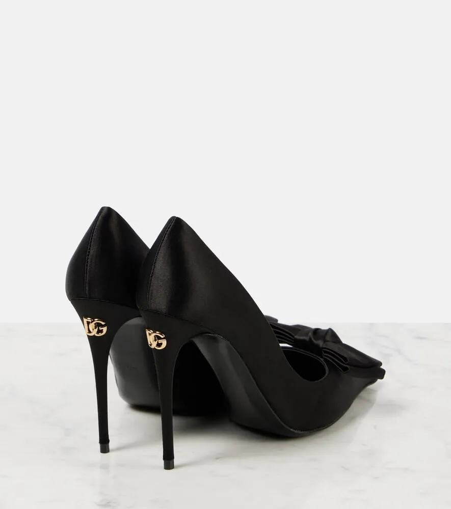Dolce&Gabbana Bow-detail satin pumps