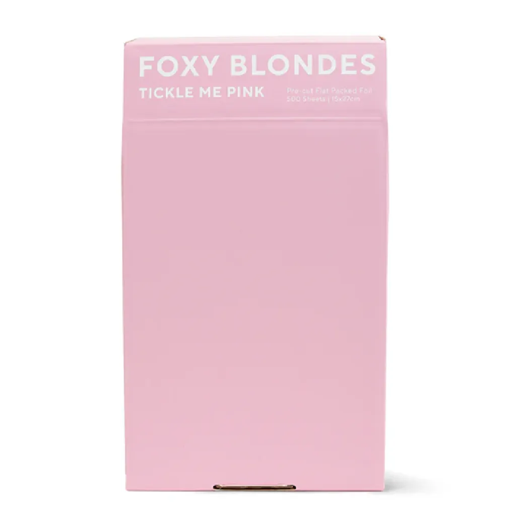 Foxy Blonde Foil Flat Box- Tickle Me Pink 500 Sheets