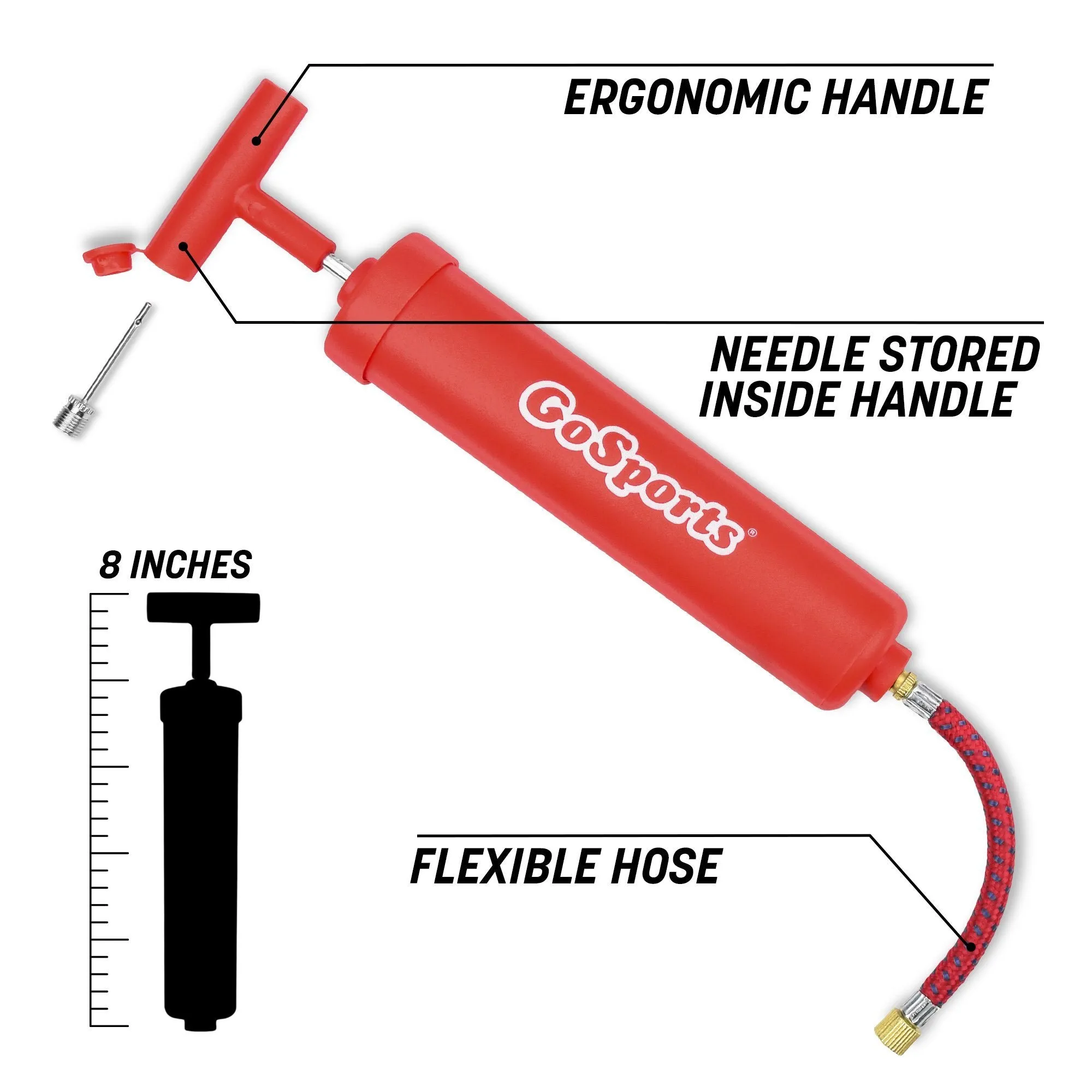 GoSports Sports Ball Inflation Pump