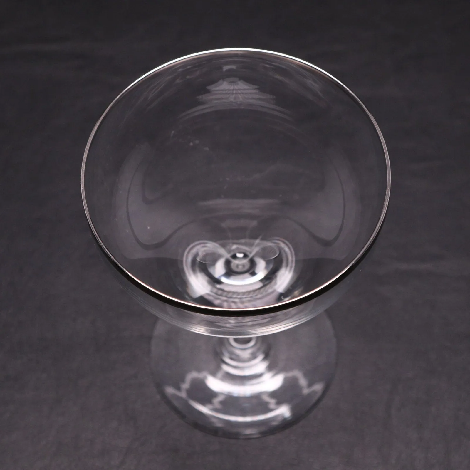 Lenox Crystal Weatherly Platinum Trim 5" Champagne Tall Sherbet Glass Vintage