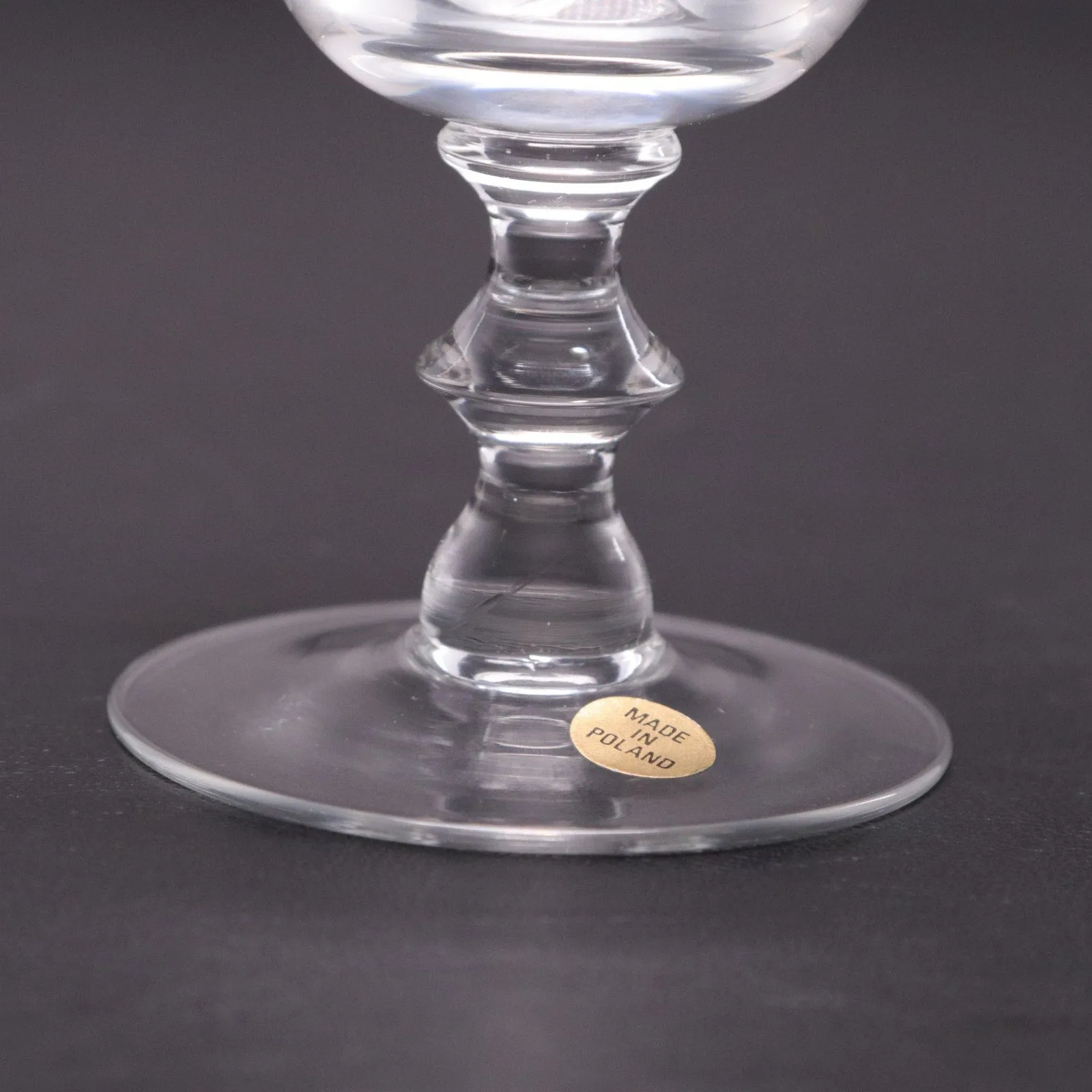 Price PCZ1 Etched Polish Crystal 3 3/4" Liquor Cocktail Glass Conical Bowl