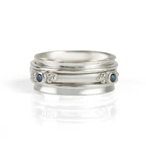 Rajalita Wisdom Spinning Ring - Sapphire