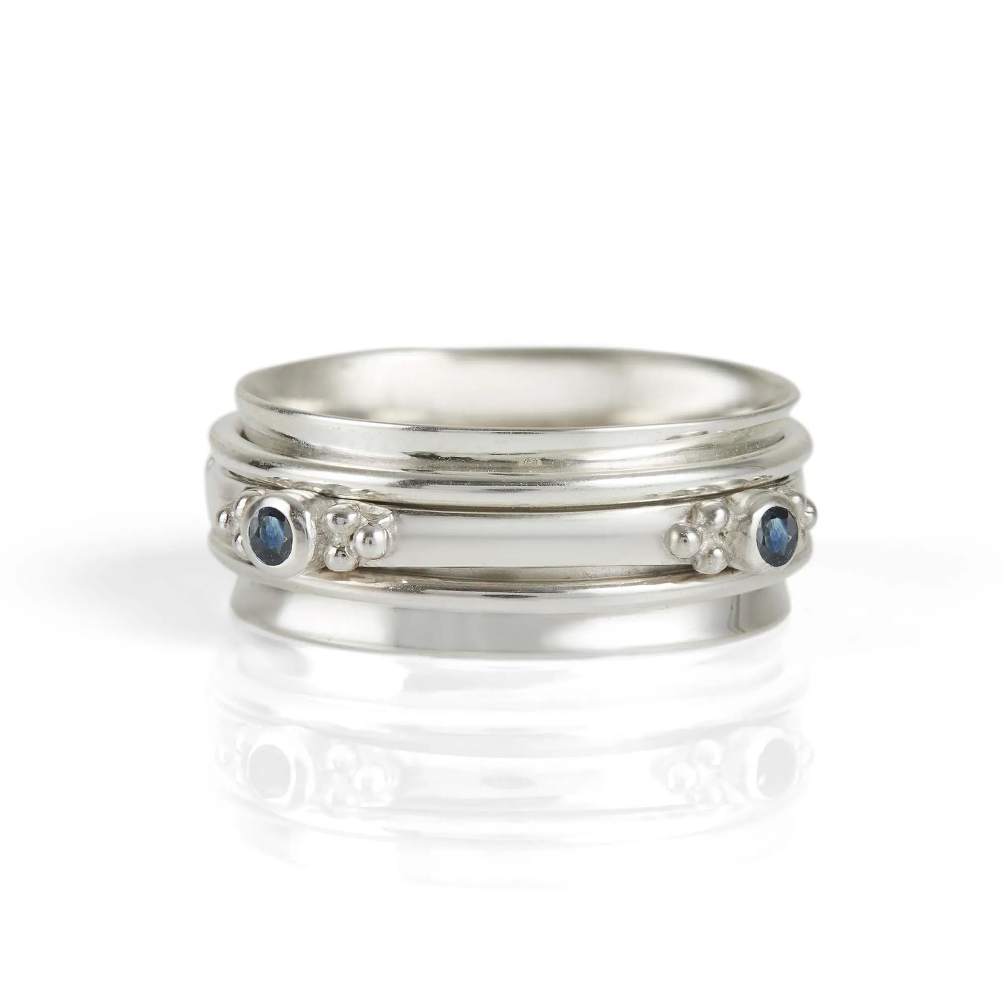 Rajalita Wisdom Spinning Ring - Sapphire