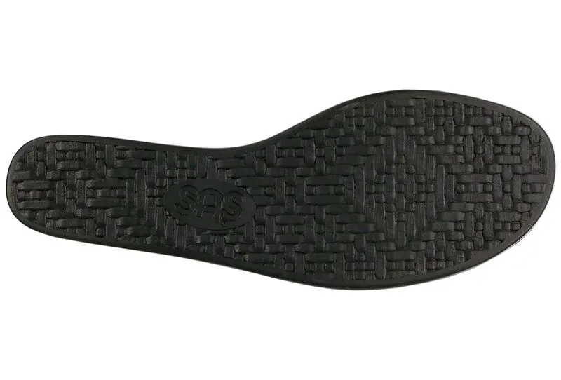 SAS Heather Quarter Strap Wedge Sandal- Navy/Multisnake
