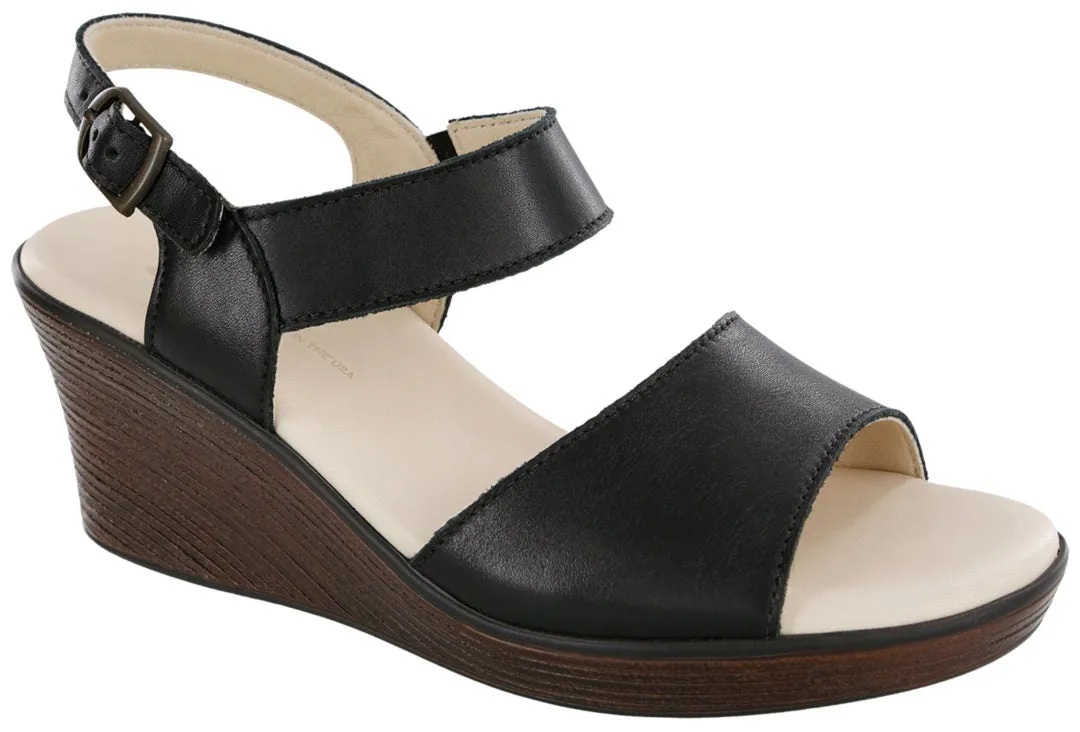 SAS Heather Quarter Strap Wedge Sandal