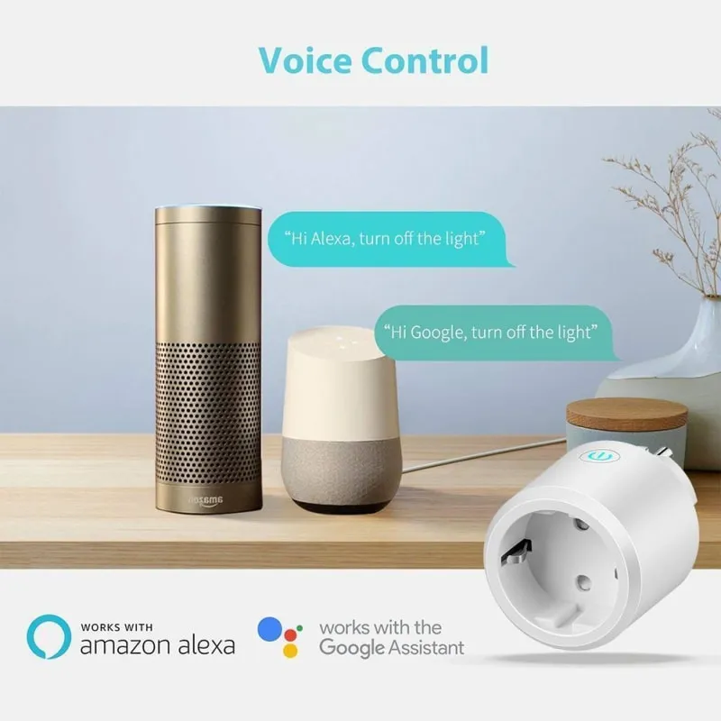 Smart Home Plug (Alexa & Google Assist Compatible)