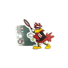 SOUTH CAROLINA GAMECOCKS 3.5" COCKY TENNIS RUGGED STICKER